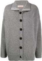 Thumbnail for your product : Yves Salomon dropped shoulder cardigan