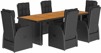 Rosecliff Heights Garden Dining Set Black