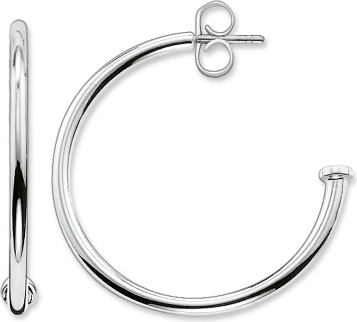 Thomas Sabo Women Hoop Earrings Karma Beads 925 Sterling Silver