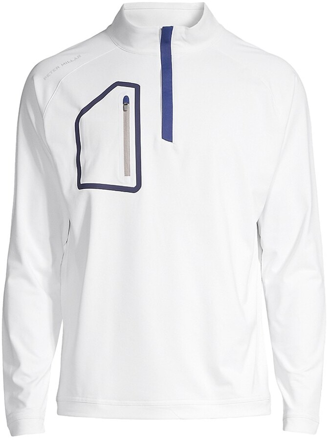 Blaklader 336911581000S Half Zipped Sweatshirt White Size S 