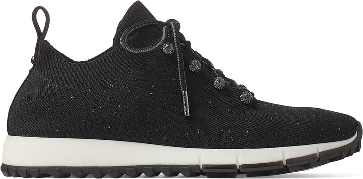 Jimmy Choo Veles Knitted Glitter Sneakers