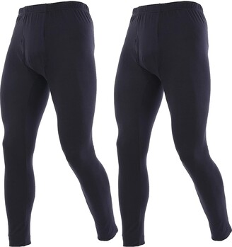 YUSHOW Mens 2 Pack Thermal Underwear Bottoms Long Johns for Men