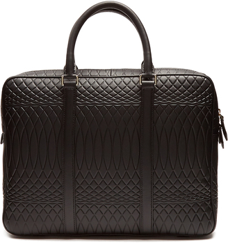 Paul Smith No.9 embossed-leather briefcase