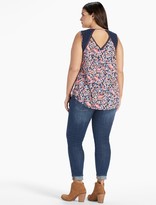 Thumbnail for your product : Lucky Brand Della Floral Shell Top