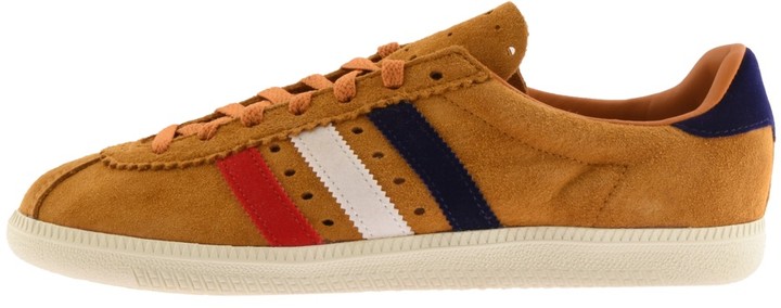 brown adidas trainers