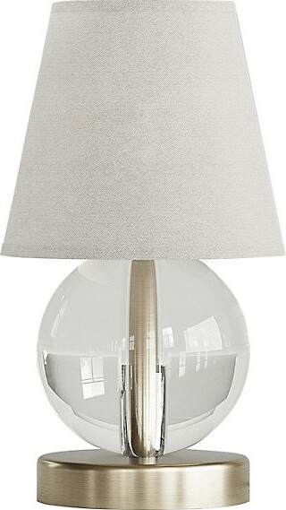 Varaluz Mona & Lisa Spherical Crystal Table Lamp in Gold