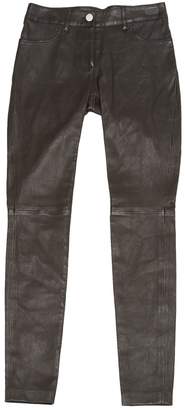 Balenciaga \N Brown Leather Trousers