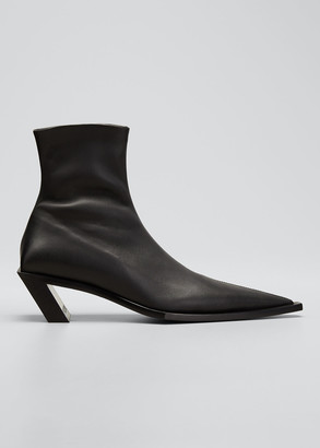 Balenciaga Tiaga Slanted-Heel Ankle Booties - ShopStyle Boots
