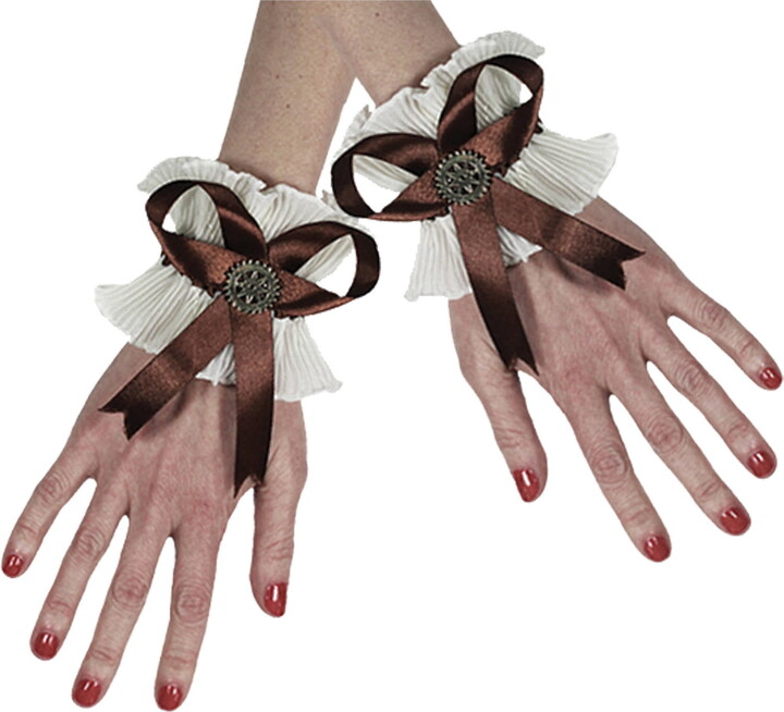 Steampunk Glove Wristlets Adult Halloween Accessory