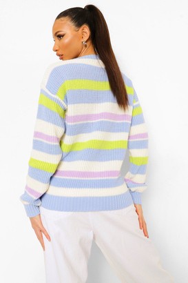 boohoo Tall Stripe Knitted Jumper
