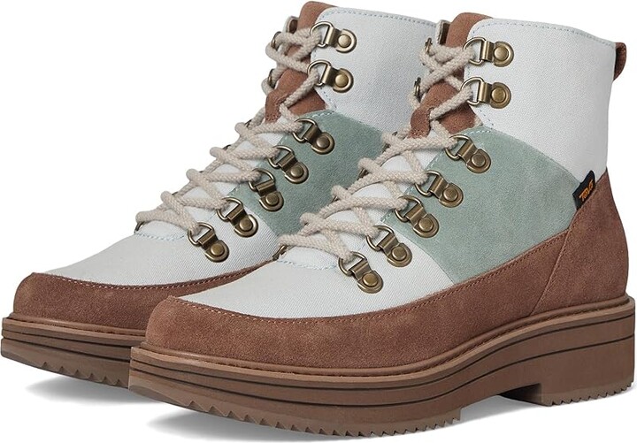 Teva MIDFORM BOOT PATCHWORK Women's Boots Neutral : 11 B - Medium, Canvas/Leather