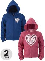 Thumbnail for your product : Free Spirit 19533 Freespirit Everyday Essentials Zip Hoodies (2 Pack)