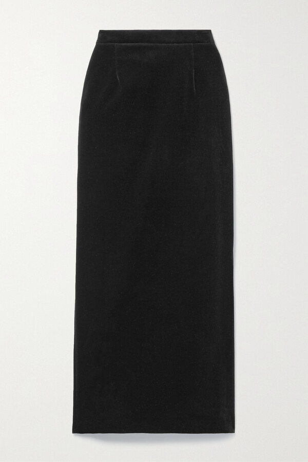 Black Velvet Maxi Skirt | Shop The Largest Collection | ShopStyle