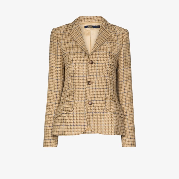 Polo Ralph Lauren Elbow Patch Tweed Blazer ShopStyle Clothes and Shoes