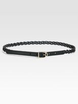 Thumbnail for your product : Gucci Selleria Braided Spur Buckle Leather Belt