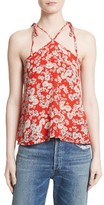 Thumbnail for your product : Rebecca Taylor Women's Cherry Blossom Silk Tie Shoulder Tank