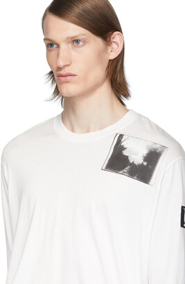Julius White Patch Print Long Sleeve T-Shirt