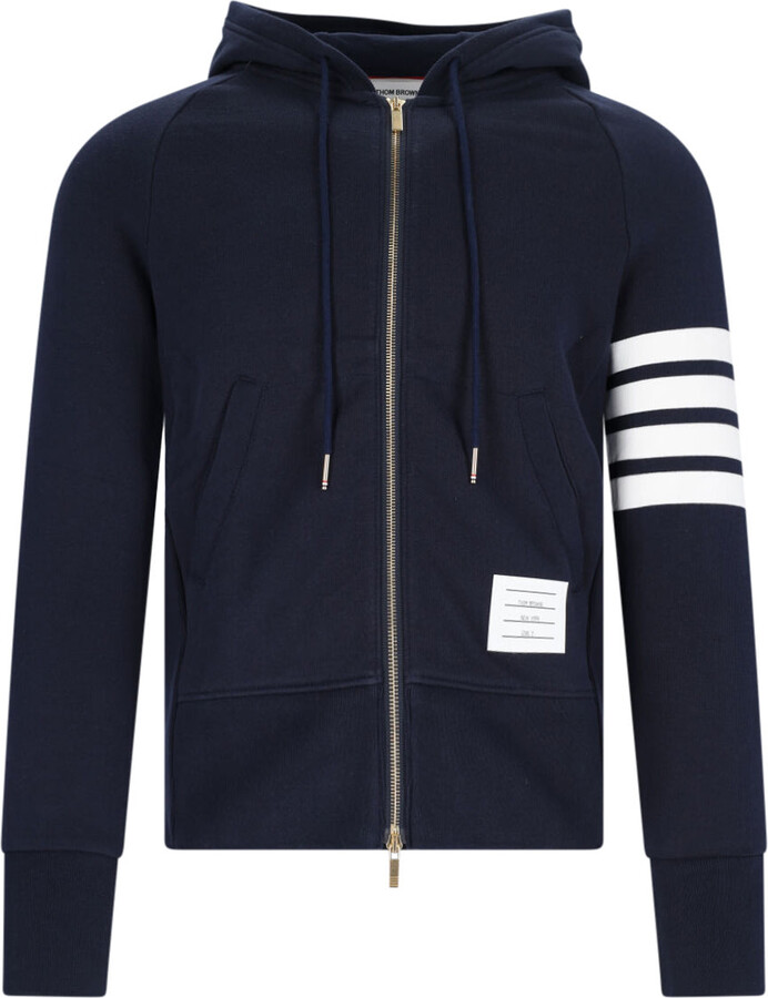 Thom Browne Zipped Hoodie '4-bar'