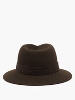 Thumbnail for your product : Borsalino Brushed Felt Fedora Hat - Brown