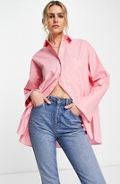 Thumbnail for your product : Topshop Women's Cotton Poplin Button-Up Shirt