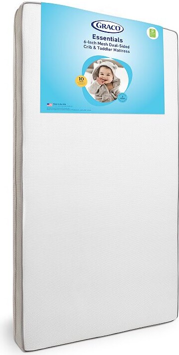 Graco Essentials 6-Inch Mesh Dual-Sided Crib & Toddler Bed Mattress