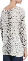 Thumbnail for your product : Joie Brooklyn V-Neck Leopard-Print Sweater