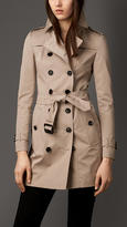 Thumbnail for your product : Burberry Mid-Length Double Sateen Trench Coat