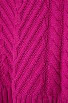 Thumbnail for your product : A.L.C. Aubry Pompom-embellished Cable-knit Wool Sweater