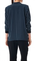 Thumbnail for your product : Tibi Striped Silk Wrap Blouse