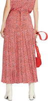 Thumbnail for your product : Ted Baker ZANDI Printed Knife Pleat Midi Skirt With Split