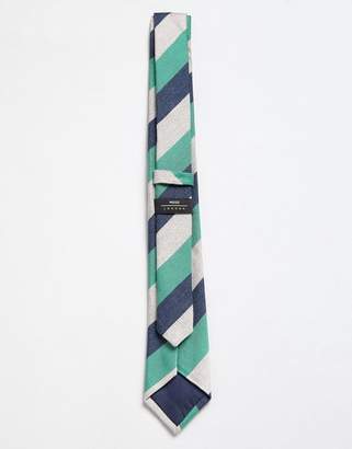 Moss Bros tie with multi stripe