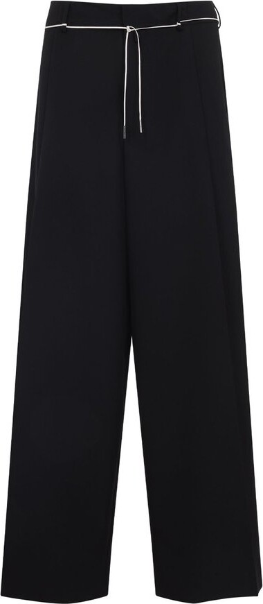 Dries Van Noten Wide-Leg Drawstring Pants