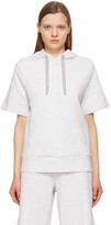 Thumbnail for your product : MAX MARA LEISURE Grey Milford Short Sleeve Hoodie