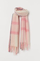 hm pink plaid scarf