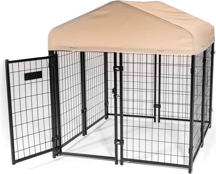 Lucky Dog STAY Series Studio Jr. 4 x 4 x 4.3 Foot Black Powder Coat