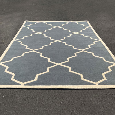 Herat Oriental Hand Tufted Wool Gray/Beige Area Rug