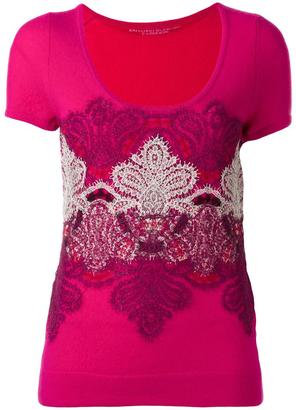 Ermanno Scervino cashmere lace knitted top