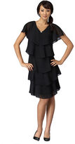 Thumbnail for your product : Patra Short Tiered V-Neck Dress