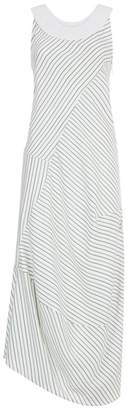 Victoria Beckham Striped Midi Dress