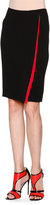 Thumbnail for your product : Giorgio Armani Silk-Cady Wrap Skirt, Black/Scarlet