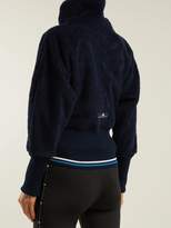 Thumbnail for your product : adidas by Stella McCartney Train High Neck Fleece Jacket - Womens - Navy Multi