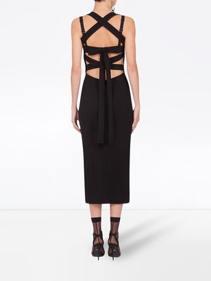 Dolce & Gabbana Square-Neck Midi Dress
