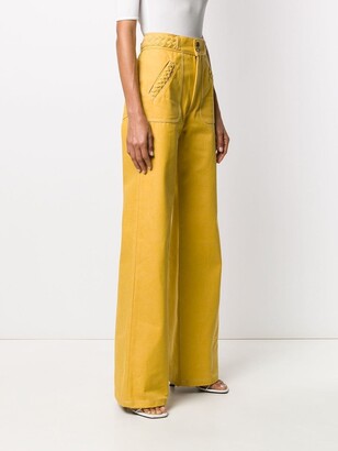 Marc Jacobs Braided Detail Wide-Leg Trousers