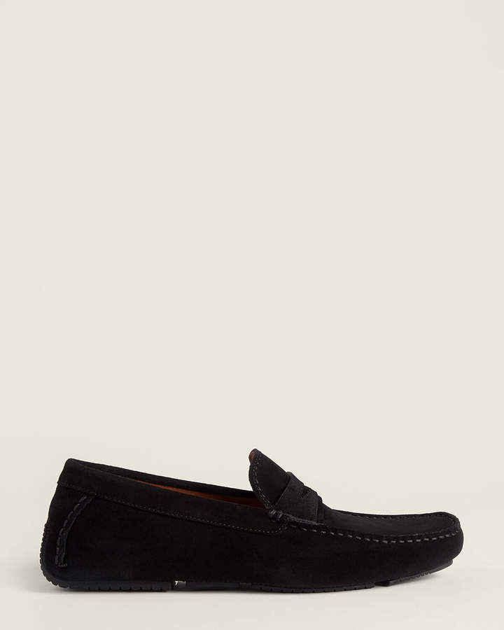 black suede drivers