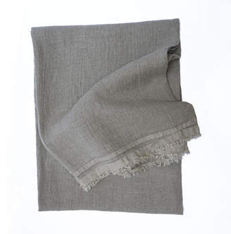 Area EDITH Fringed Washed Linen Throw