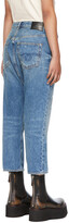 Thumbnail for your product : R 13 Blue Tailored Drop Jeans