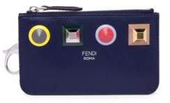 Fendi Studded Leather Rainbow Coin Holder