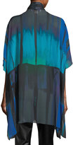 Thumbnail for your product : Caroline Rose Jewel-Tone Georgette Long Tunic, Plus Size