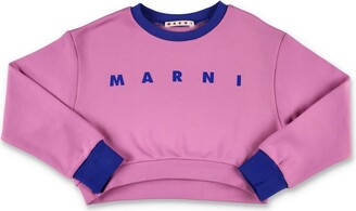 Marni Kids Logo Printed Crewneck Sweatshirt
