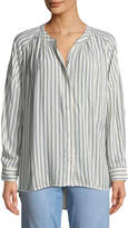 Thumbnail for your product : Splendid Striped Button-Down Painters Blouse